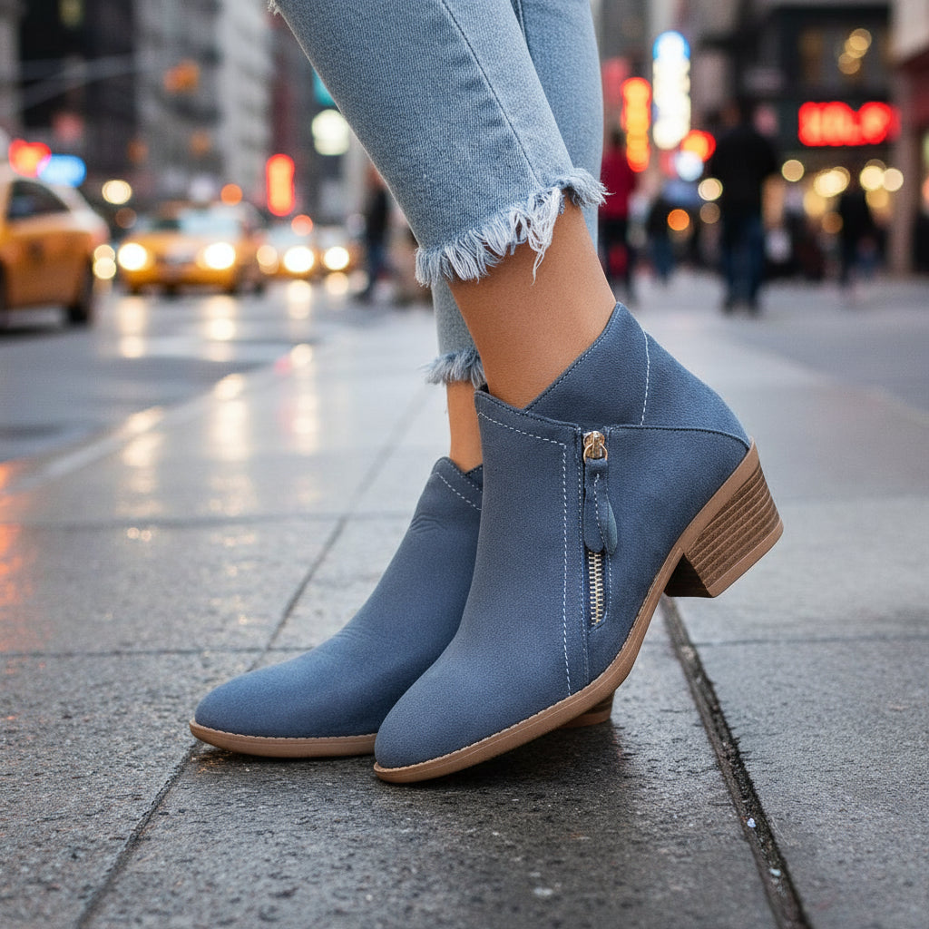 Sofia Suede Ankle Boots