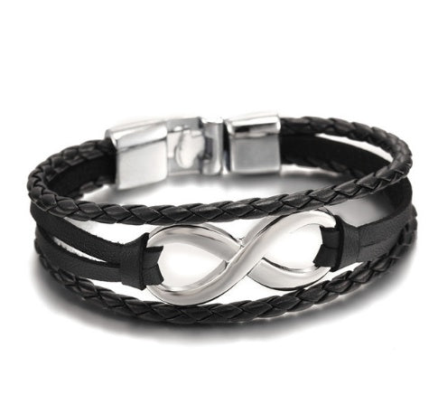 Infinity's Luck Leather Bracelet