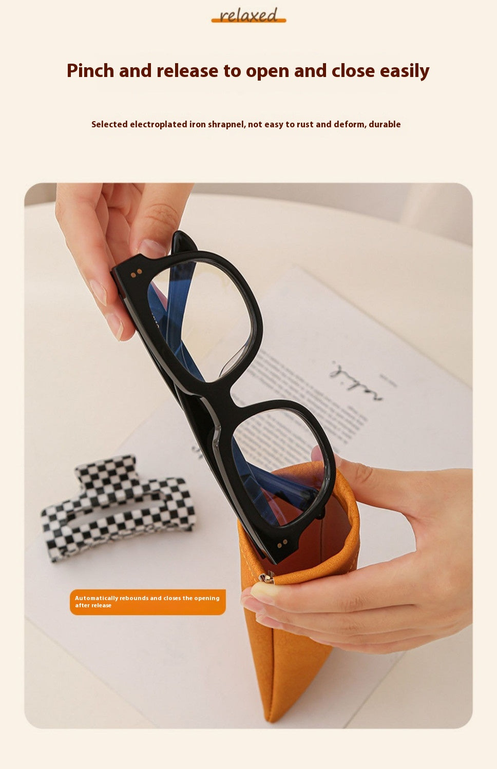 CuirPort Soft Leather Sunglass Case