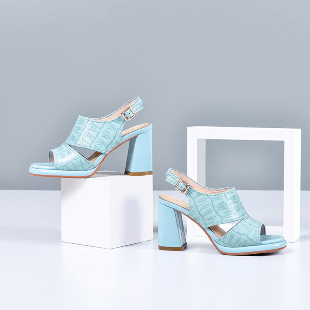 La Reina Genuine Leather Heels