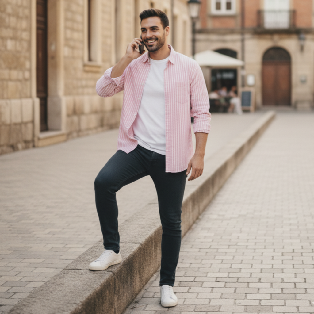 The Alistair Striped Button Down