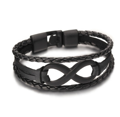 Infinity's Luck Leather Bracelet