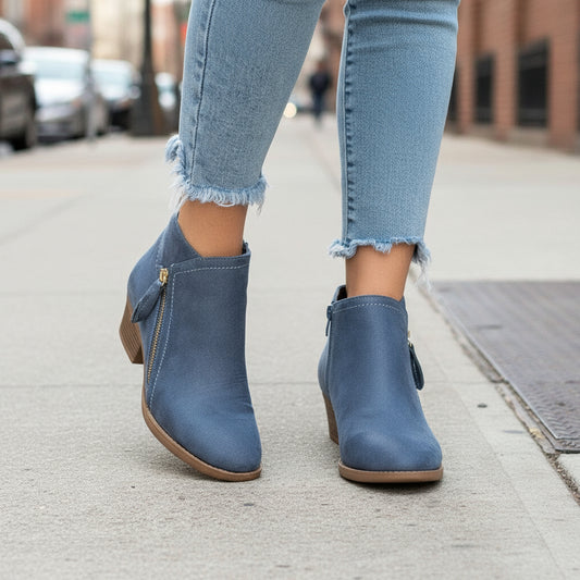 Sofia Suede Ankle Boots