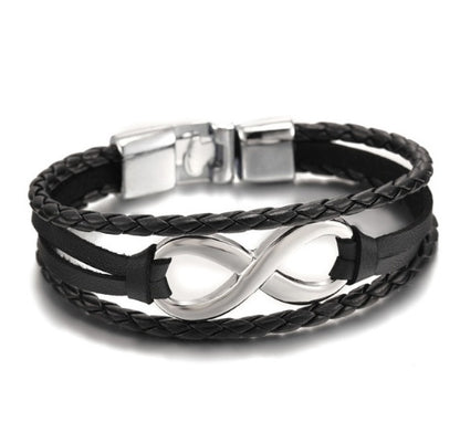 Infinity's Luck Leather Bracelet