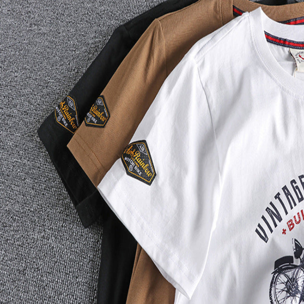 American Retro "Air & Rainbow" Heavy Tee