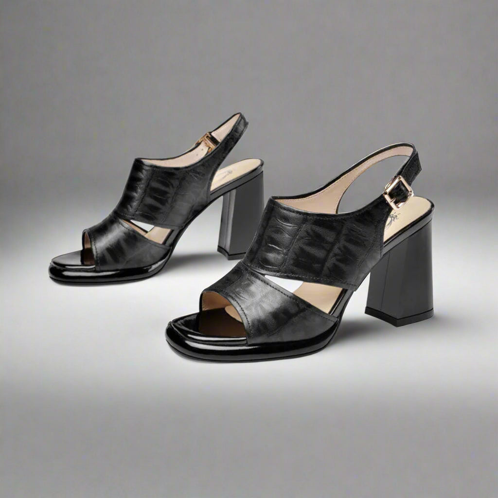 La Reina Genuine Leather Heels