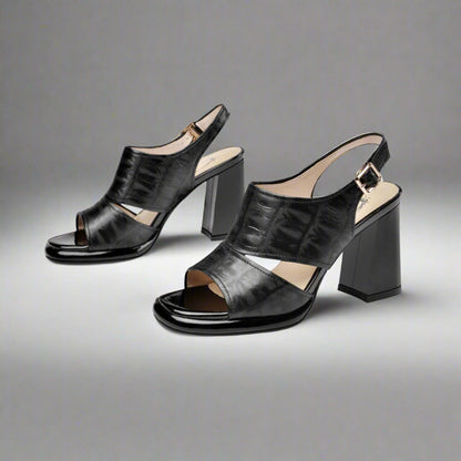 La Reina Genuine Leather Heels