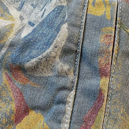 The Ghost Shadow Graffiti Denim Jacket