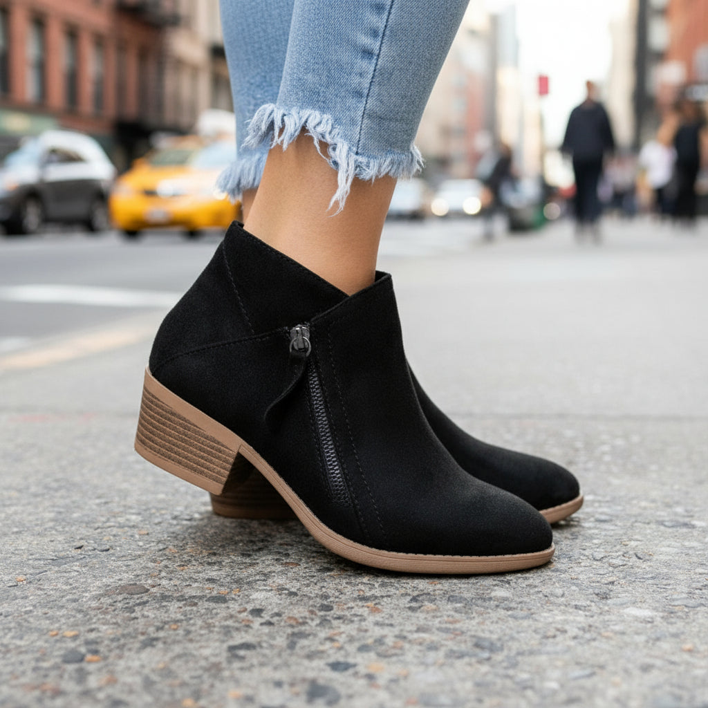 Sofia Suede Ankle Boots