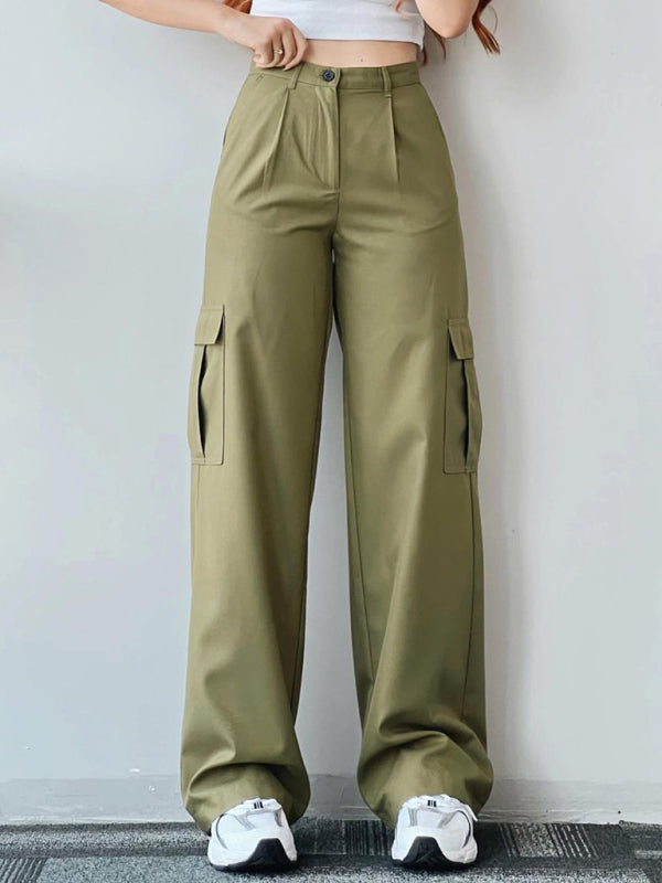 LUNA MID-RISE CARGO PANTS