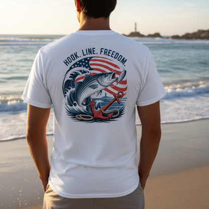 HOOK LINE & FREEDOM TEE