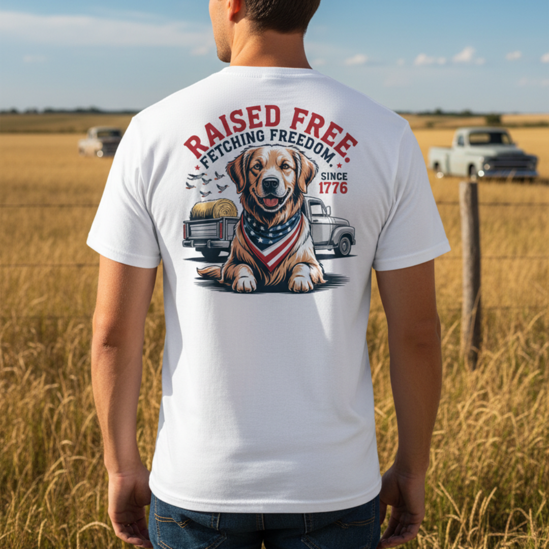 RAISED FREE FETCHING FREEDOM TEE