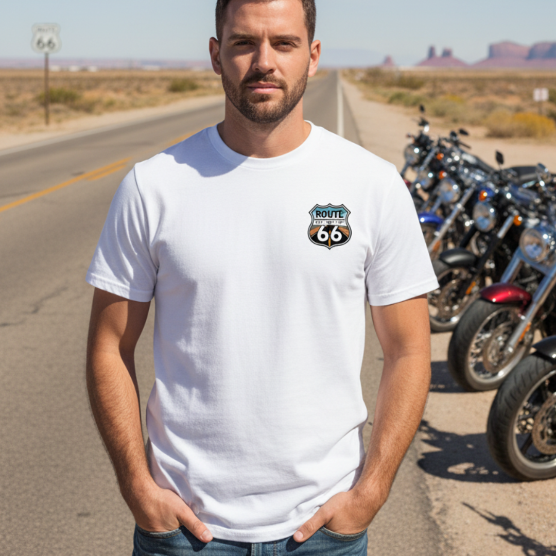 ROUTE 66 MILES OF FREEDOM TEE